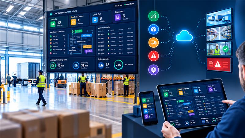 Digital Signage for Warehouses: How Real-Time Dashboards Improve Operations